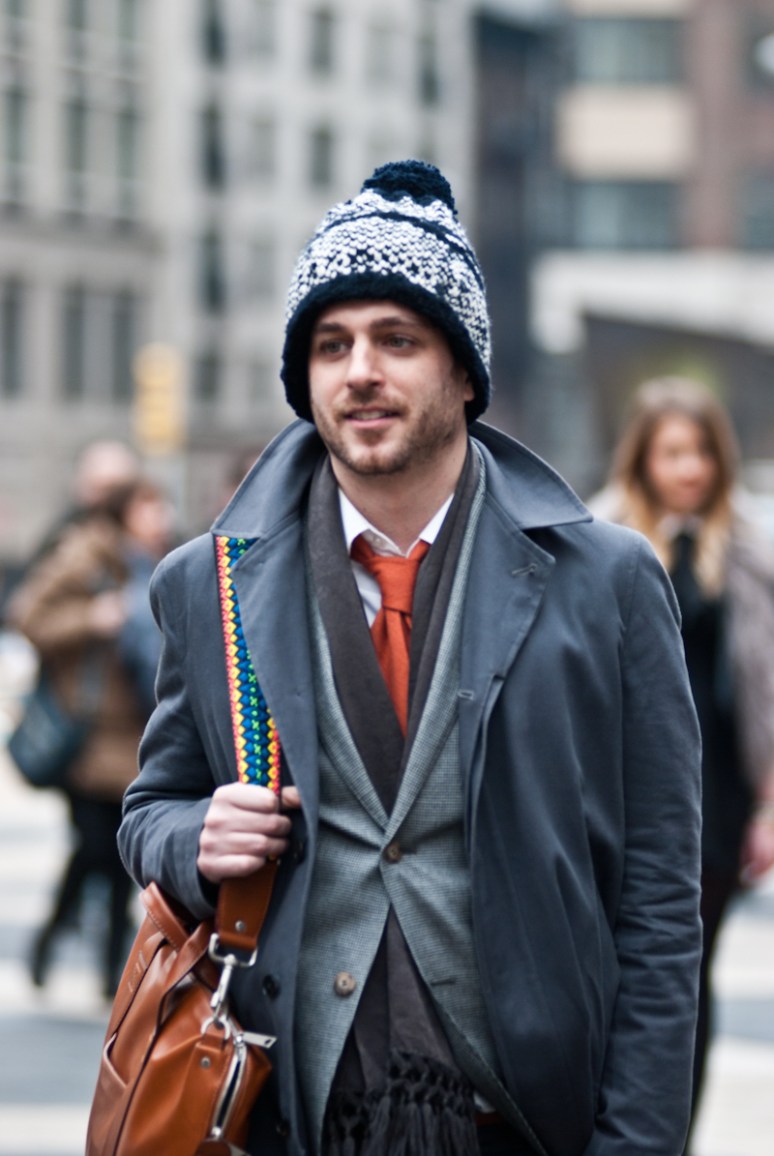 Men | NYFW 2012 | New York City | Orange Tie