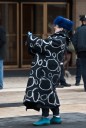Women | NYFW Street Style | New York 2012 | Ring Patterned Coat