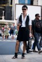 New York Fashion Week Street Style | Kilt | Asian Man | Men Fashion | Men in Skirts | Lincoln Center